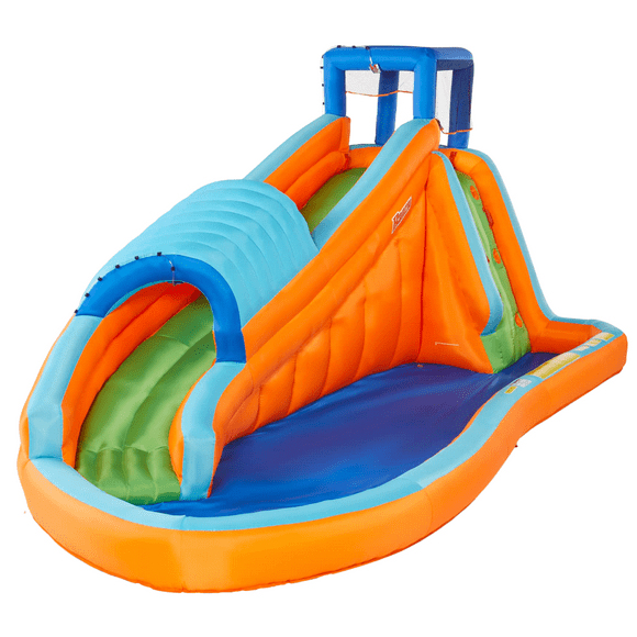 Banzai Surf Rider Kids Inflatable Outdoor Aqua Water Slide Splash Park