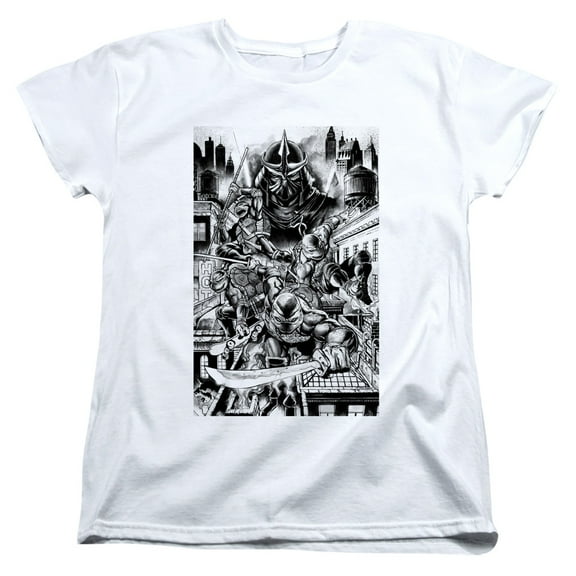 TMNT Teenage Mutant Ninja Turtles Take Down Shredder Women's T Shirt