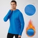 thumbnail image 1 of pstuiky top de hombre Sudadera con capucha y cremallera de forro polar de color liso para hombre, con parte superior cálida para deportes al aire libre, camiseta informal de manga larga, 1 of 9