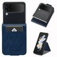 thumbnail image 1 of Nalacover for Samsung Galaxy Z Flip 4 5G Card Slots Wallet Case with RFID Blocking, Premium PU Leather Flip Cover, Magnetic Closure Kickstand TPU Shockproof Case for Galaxy Z Flip 4 5G,Blue, 1 of 9