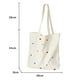 thumbnail image 2 of Bolso de mano de lona informal con estampado de corazones para mujer, bolso de mano de gran capacidad, bolso de hombro con bolsillos, bolsas de lona reutilizables para comestibles, 2 of 7
