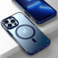 thumbnail image 1 of 1 paquete para iPhone 13 Pro Max funda magnética para teléfono, compatible con Magsafe Shell semipermeable Scrub Phone Case para iPhone 13 Pro Max (6,7 pulgadas) (azul) JM, 1 of 5