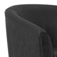 thumbnail image 2 of Simpli Home Austin 30 inch Wide Contemporary Tub Chair in Distressed Black Vegan Faux Leather, 2 of 9