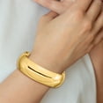 thumbnail image 4 of 14k Yellow Gold 20.65mm Oversize Hinged Bangle Bracelet, 4 of 8