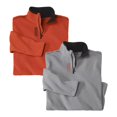thumbnail image 1 of Atlas For Men - Jersey de Micropolar para Hombre - Pack de 2 (Gris, Naranja), 1 of 3