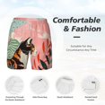 Balery Colorful Cat With Flowers Mens Swim Trunks Swim Shorts for Men