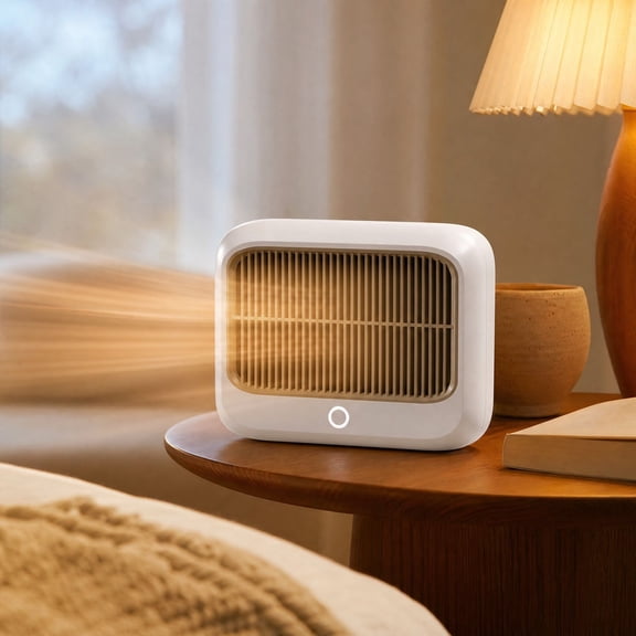 Home Space Warmer, Portable Desktop Warmer For Winter, Quiet Power Saving Indoor Personal Heater, Electric Room Heater For Office Bedroom White Free Size