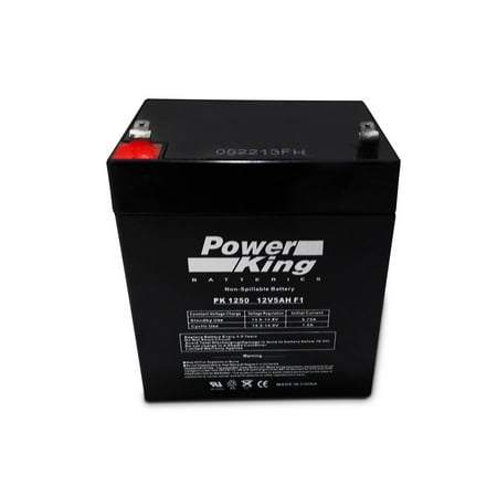 Replacement Battery Box - PK1250 12V 5AH BRINKS SECURITY BOX REPLACEMENT BATTERY, POWERKING / WEIDA / TOYO BRAND (Substitution May Occur) By Beiter DC Power