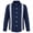 Navy Blue, variant on IBTOM CASTLE Boys Guayabera Shirt Long Sleeve Button Down Shirts Point Collar Loose Fit Fall Winter Cotton Top for Vacation Wear Wedding Party Formal 5-6 Years White