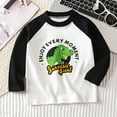 thumbnail image 2 of Ketyyh-chn99 Baby Clothes Boy Todder Boys Long Sleeve T-Shirt Kids Casual Crewneck Dinosaur Excavator Graphic Tops Sleeve Shirts Size for 18-24 Months,Green, 2 of 3