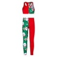 thumbnail image 2 of CHICTRY Kids Girls 2Pcs Christmas Dance Costume Xmas Santa Elf Costume Gymnastics Ballet Dance Outfit Red 16, 2 of 7