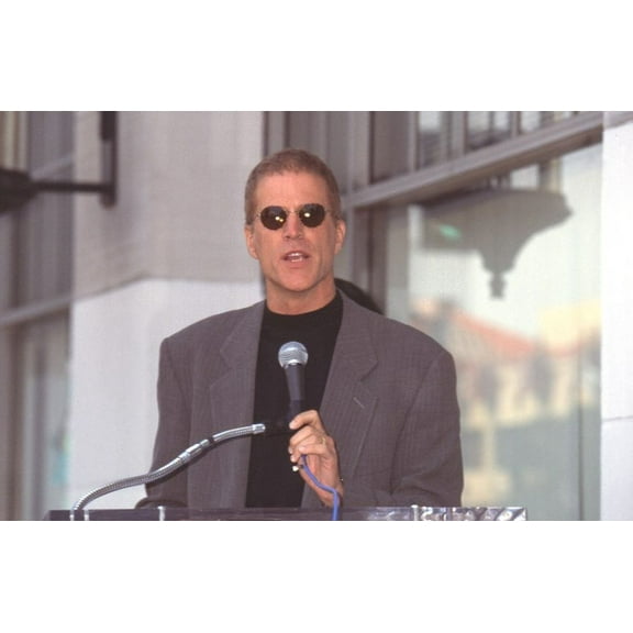 Ted Danson In Gray Blazer And Black Shirt Speaking At Kirstie Alley'S Walk Of Fame Star Ceremony Photo Print (8 x 10) - Item # CPA3705