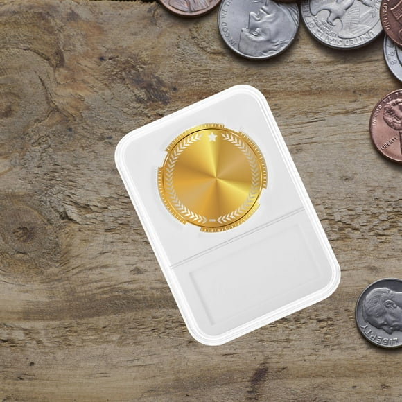 OUNONA White Coin Protector with Strong Durability for Storage 10pcs Coin Collecting Supplies