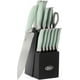 thumbnail image 1 of JGO DE 14 CUCHILLOS ACERO INOXIDABLE VERDES CON BASE MARCA OSTER, 1 of 5