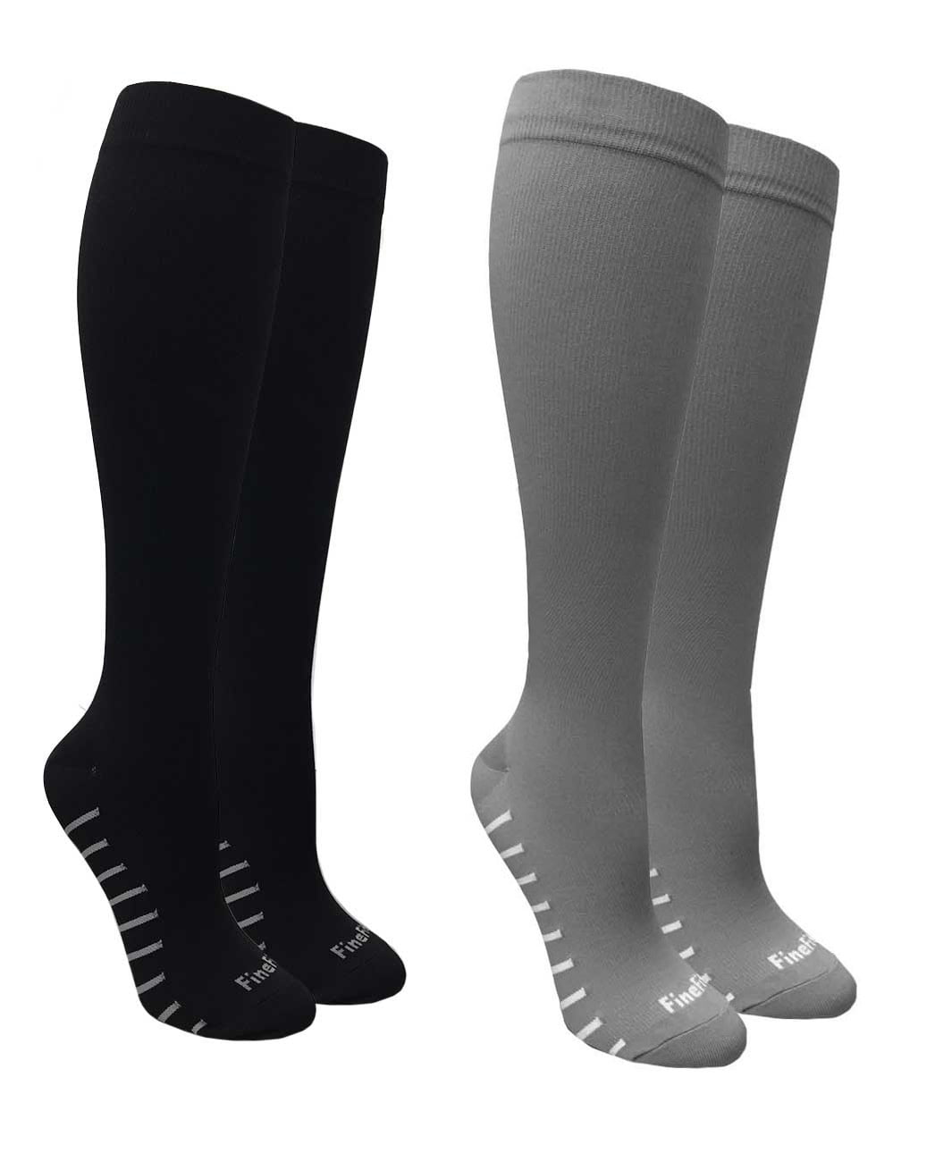 3 pack Of Men's Compression Support Knee High Socks Size 9-13 - Walmart.com