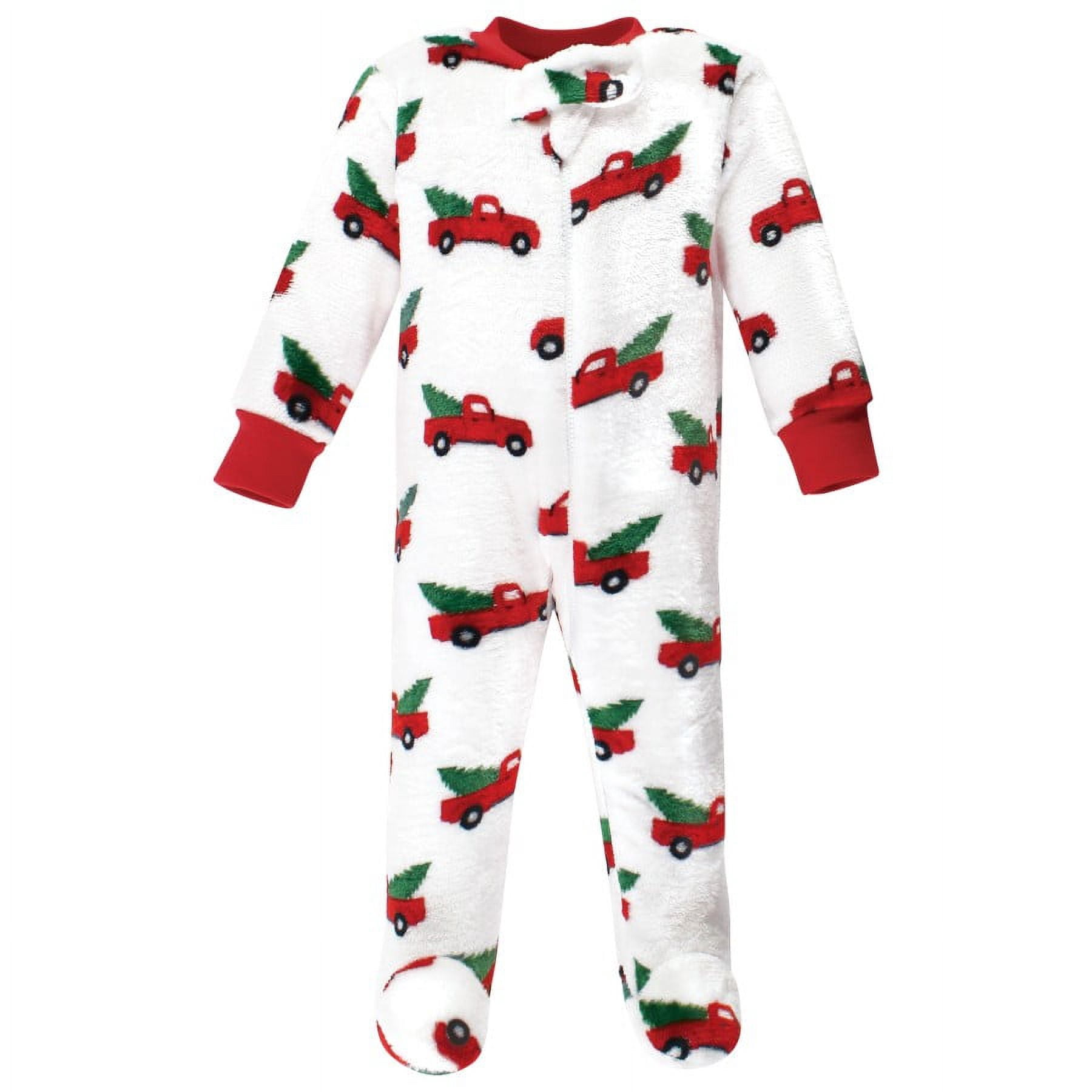 Hudson Baby Plush Sleep and Play, Christmas Tree Truck, 0-3 Months