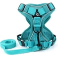 thumbnail image 2 of BLRTUN Pet Dog Harness for Small Medium Dogs No Pull Puppy Cats Vest Harness Adjustable Reflective Breathable Mesh Lightweight Harnesses Leash Set Escape Proof for Walking Training, 2 of 9