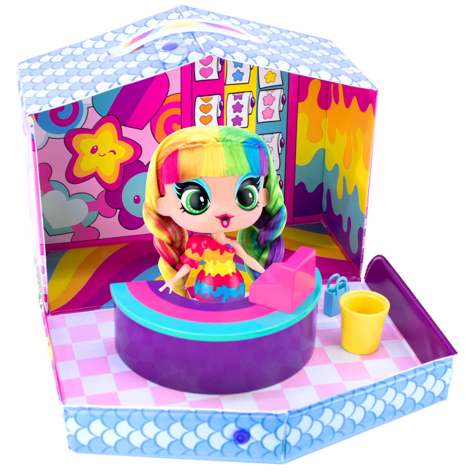 Decora Fashion Girlz Sticker Store Playset, Exclusive Bright & Colorful "Art" 5 inch Doll, Ages 4+  (图5)