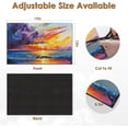thumbnail image 5 of Painting Sea Sunset Coffee Mat for Countertops, Beach Sun Ocean Dish Drying Mat 2 Pcs for Kitchen Coffee Bar Accessories Fit Under Coffee Maker Espresso Machine Dish Rack Hide Stain Rubber, 5 of 6