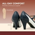 thumbnail image 2 of Chase & Chloe Women's Mary Jane Oxford Pumps - Cute Low Kitten Heels - Retro Round Toe Shoe with Ankle Strap, 2 of 5