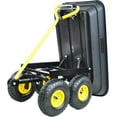 thumbnail image 3 of Garden cart Dump Truck with air Wheel for Gardens, Farms, etc (Black), 3 of 5