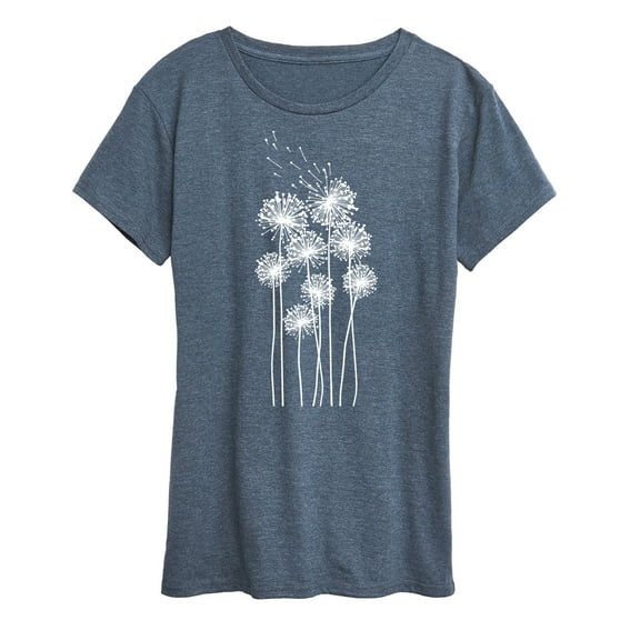 Instant Message - Tall Dandelions - Women's Short Sleeve Graphic T-shirt