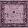 thumbnail image 1 of Unique Loom La Jolla Collection Tone Traditional Square Rug, 10 Feet, Violet/Dark Purple, 1 of 2