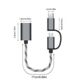 thumbnail image 3 of USB C Adapter 2 In 1 Type C & USB Cable To USB 3.0 Adapter OTG For Type-C Of The Day Home Decor, 3 of 9
