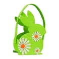 thumbnail image 4 of Cesta de Pascua vacía, regalo de Pascua portátil, recuerdo de fiesta, festival, niño pequeño, bebé, Verde, 4 of 9