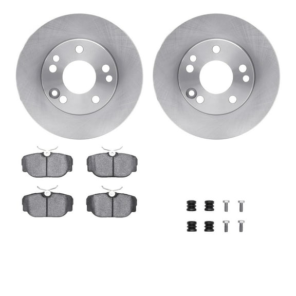 Dynamic Friction Company Front Brake Rotors with 5000 Advanced Brake Pads includes Hardware 6512-63211