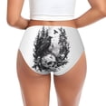 thumbnail image 3 of Womens Underwear - Raven Skulls Forest No Show Seamless Underwear for Women, Stretch Women's Panties, Hipster Soft Comfort Ladies Panties Bikini Underwear Briefs, 3 of 6