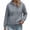 Inverlee Gray-WOMENS CLOTHES, variant on Womens Waffle Quilted Snap Button Hooded Cardigan Jacket Drawstring Hood Kangaroo Pockets Loose Fit Sweatshirts Jackets Outerwear Coats Pink XL