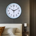 thumbnail image 3 of Minimalist Smart Clock 20cm Diameter Modern Aesthetic Perfect For Small Spaces, 3 of 6
