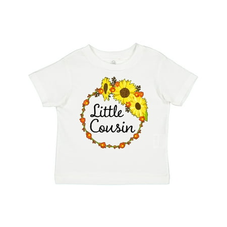 

Inktastic Little Cousin Sunflower Wreath Gift Toddler Boy or Toddler Girl T-Shirt