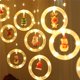 thumbnail image 3 of Luces de cortina de Navidad, 3M 100LEDs Luces de cadena de cortina 8 modos de iluminación con temporizador Guirnalda de Navidad 3D Impermeable IP65 Luces Decoración para ventana Balcón Terraza Dormitorio Hogar ER, 3 of 4