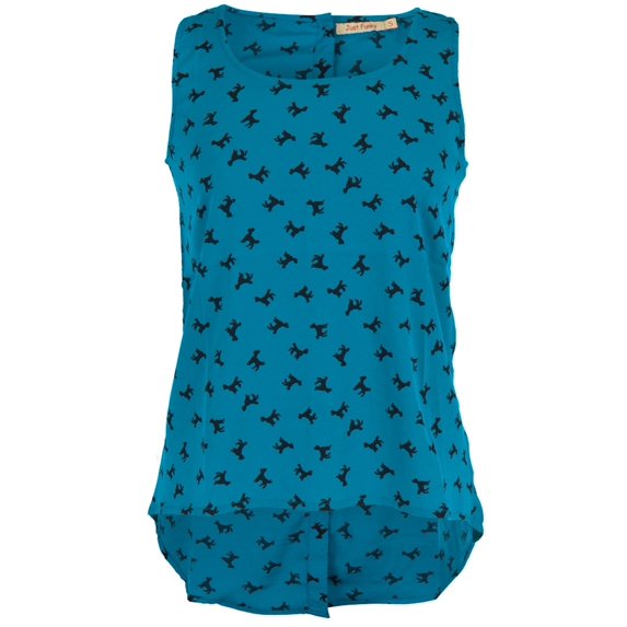 Poodles All-Over Women's Blouse - Medium