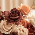 thumbnail image 4 of ZZ Artificial Flowers, 25pcs Real Looking Teal Green Rose Fake Roses w/Stem for DIY Wedding Bouquets, 4 of 8