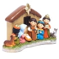 thumbnail image 4 of Mini Nativity Set, Indoor Nativity Scene with LED Light Include 1 Manger Creche and 8 Figures Statue, 4 of 5