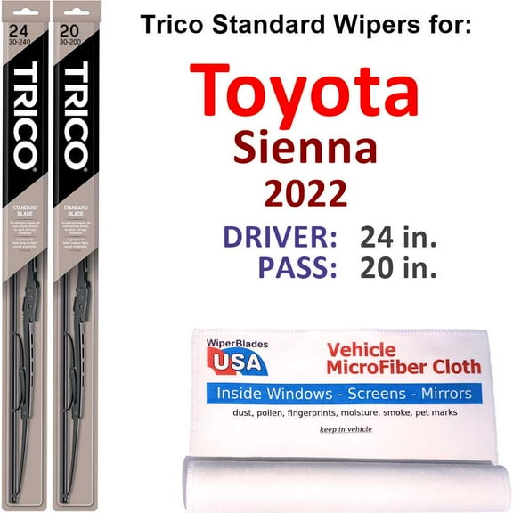 2022 Toyota Sienna Wiper Blades (Set of 2)