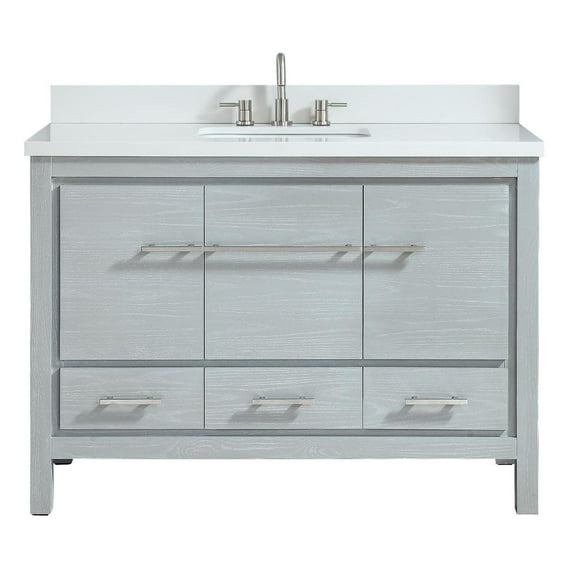Azzuri Riley-Vs49 Riley 49" Single Vanity Set - Sea Salt Gray