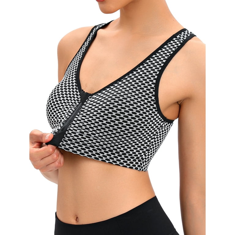 Polka Dot Red Women's Sports Bra Support Yoga Bras Gym Workout Tank Tops at   Women's Clothing store