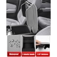 thumbnail image 4 of KBH Center Console Cover for 2023-2026 Honda Pilot with Leather Side Pockets, 2024 2025 2026 Honda Ridgeline/Passport Armrest Cover, Middle Console Lid Protector Interior Accessories, Gray, 4 of 8