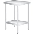 thumbnail image 2 of Royalbelle Table de Préparation en Acier Inoxydable 24x24 avec Tablette Inférieure, Sans Roue, 2 of 6