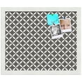 thumbnail image 2 of PinPix ArtToFrames 15x12 Custom Cork Bulletin Board    Poster Board Has a Fabric Style Canvas Finish, Framed in Satin White Frame (PinPix-236), 2 of 5
