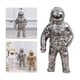 thumbnail image 2 of Estatua de cerámica, figura de astronauta, escultura, linda figura de astronauta, decoración para el hogar Plata, 2 of 9