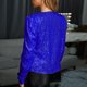thumbnail image 4 of Puntoco moda mujer Casual manga larga cuello en V suelta sin capucha prendas de vestir camiseta otoño fiesta blusa tops Puntoco Puntoco-6448, 4 of 7