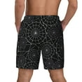 thumbnail image 4 of Haiem Spider Web Black Mens Swim Trunks with Compression Liner 2 in 1 Swimming Shorts Stretch Swimwear Quick Dry,Board Shorts-Medium, 4 of 9