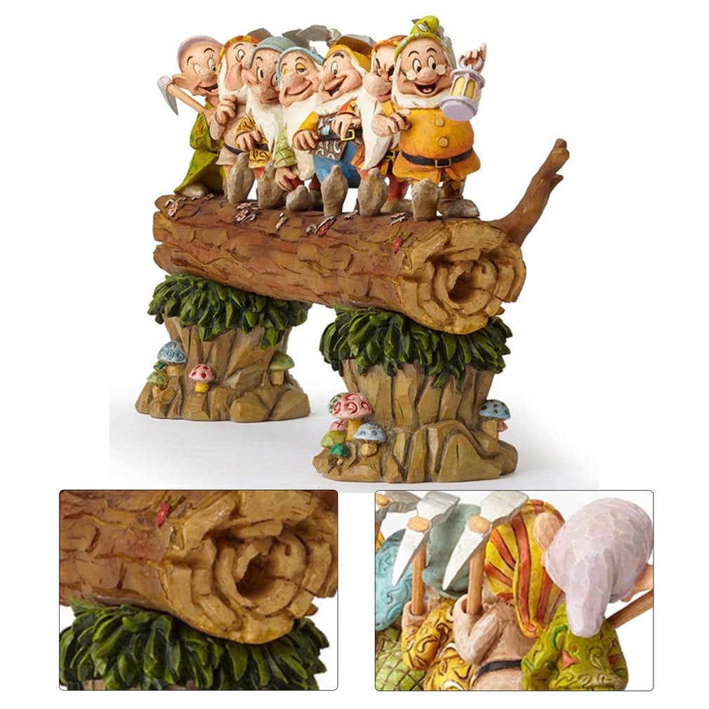 Seven Dwarfs Mini Gnomes Garden Statue Fairy Gardens Decoration Miniature 