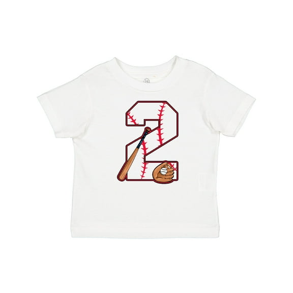 Inktastic Baseball Second Birthday Two Years Old Boys or Girls Baby T-Shirt