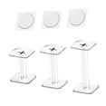 thumbnail image 4 of Luzkey 3Pcs Acrylic Combat Risers Display Stands,Flying Miniatures Shelf Organizer Holder Flights Rack for Tabletop Figures Toy Home Clear, 4 of 8
